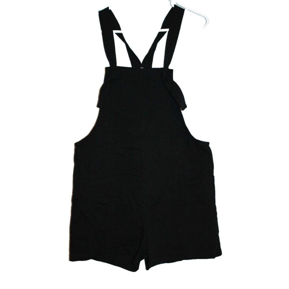 Unbranded Shorts Jumper Women's Black Lightweight Overalls Size Medium M